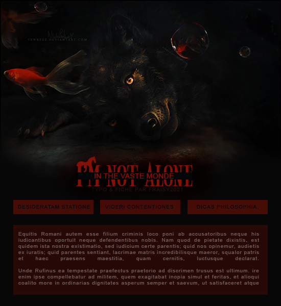 Fiche Equideow I'm not alone in the vaste monde.., par Fraisy Sarcasm