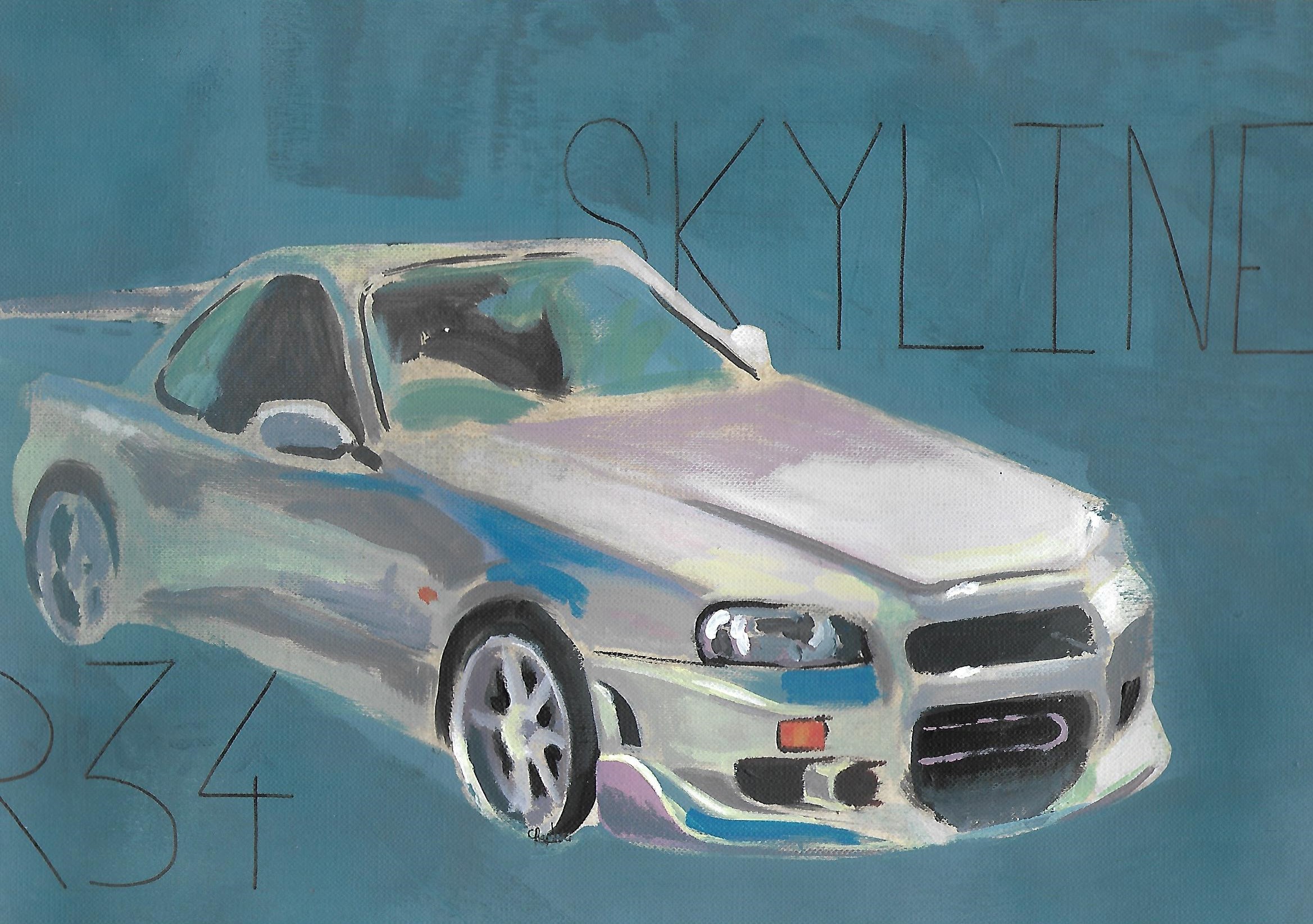 Skyline r34, par CHAUSSETTE
