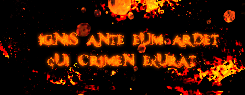 Ignis ante eum ardet, qui crimen exurat, par Zukki